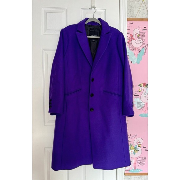 Talbots Plus 16W Wool Blue Womens Coat Midi Peacoat - Picture 1 of 13